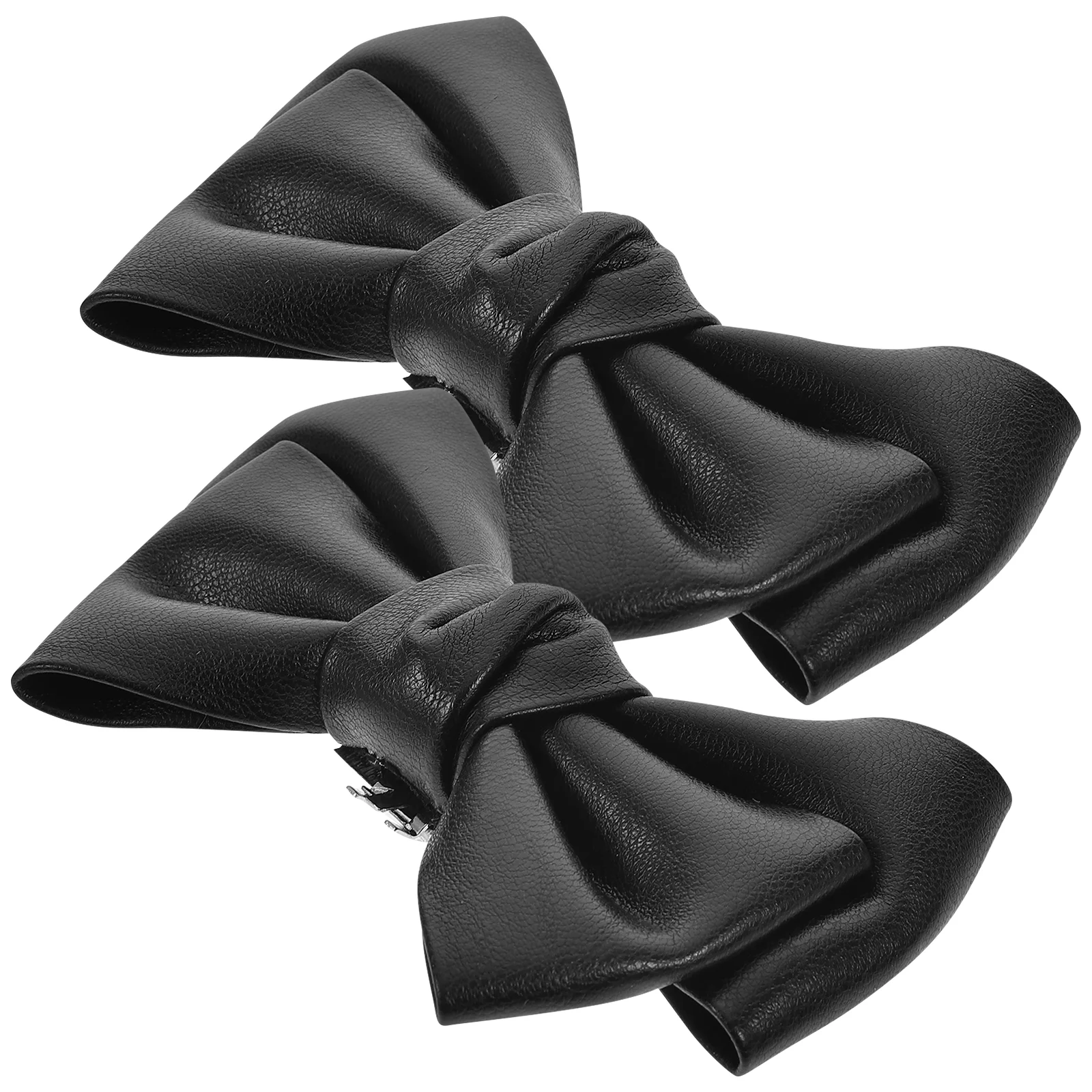 

2 Pcs Bow Shoe Buckle Decor Women's Sandals Bridal Shoes Clips for Pumps Black Wedding Rhinestones