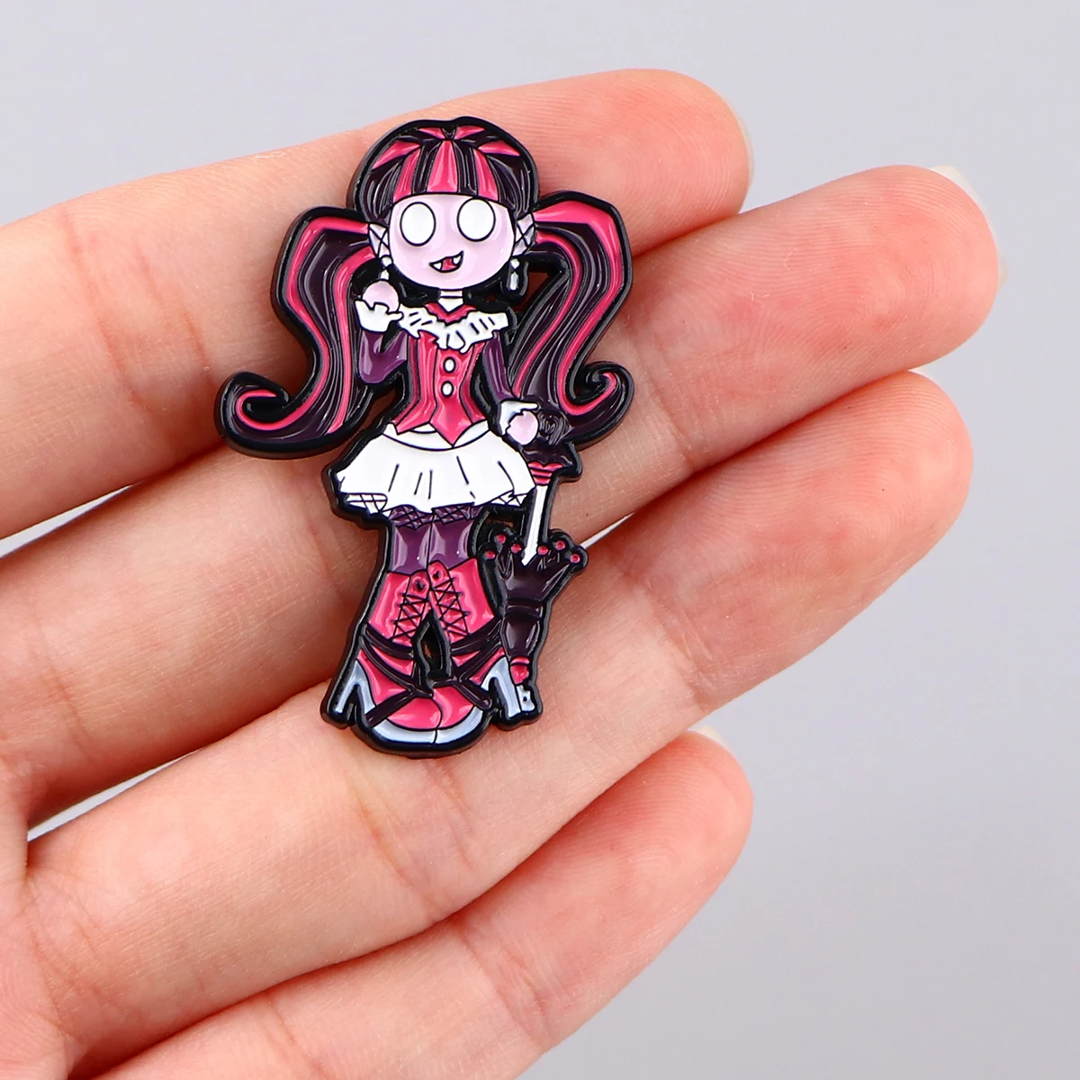 Cartoon Elf Girl Enamel Pins Brooches for Women Men Lapel Pin Metal Badge Collar Jewelry Costume Accessories Kids Gifts