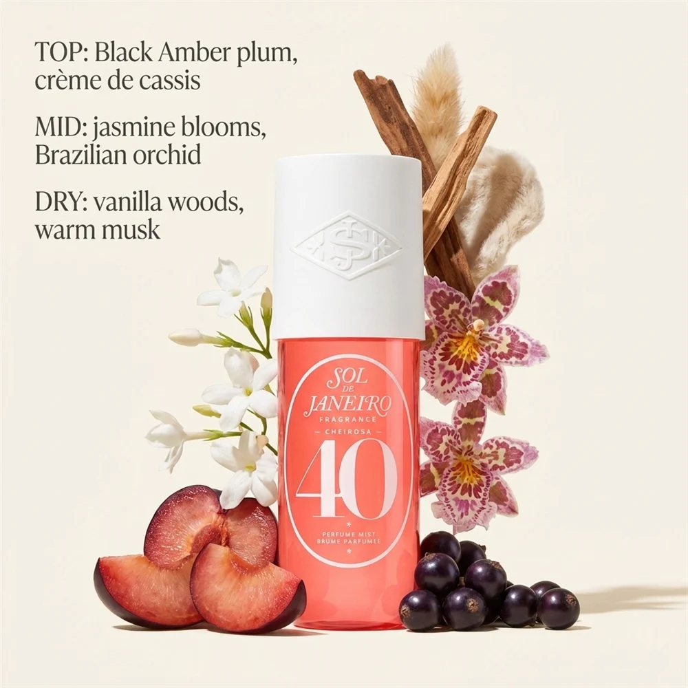 Perfume en Bruma Cheirosa 40 de Sol De Janeiro, 90 ml, Aroma Vainilla Floral Frutal, Fragancia Duradera, Perfume de Moda Ideal para Viajes