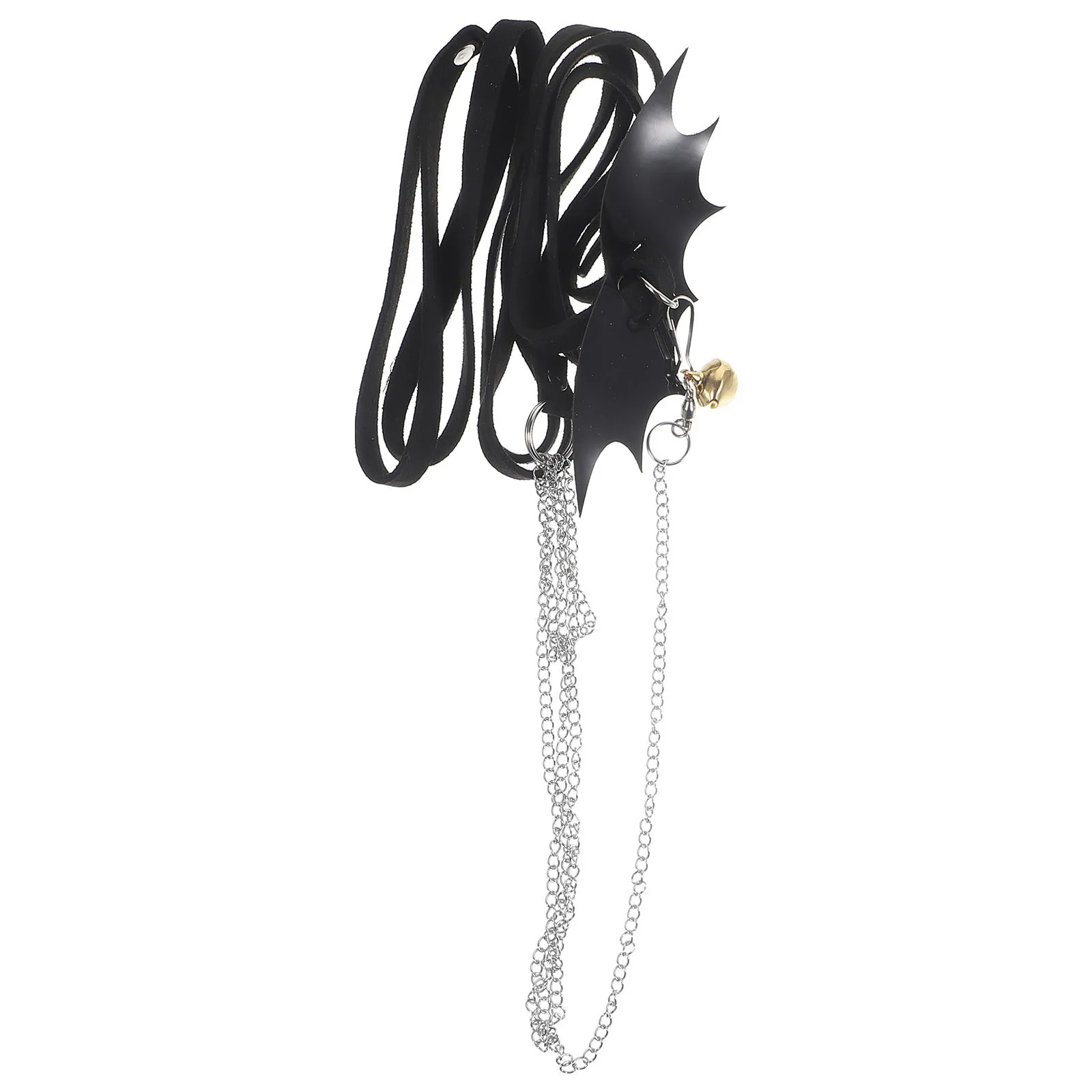 مقود حزام السلحفاة مع تصميم جناح، حبل قابل للتعديل للمشي في الهواء الطلق والزواحف، مقاس M أسود مريح