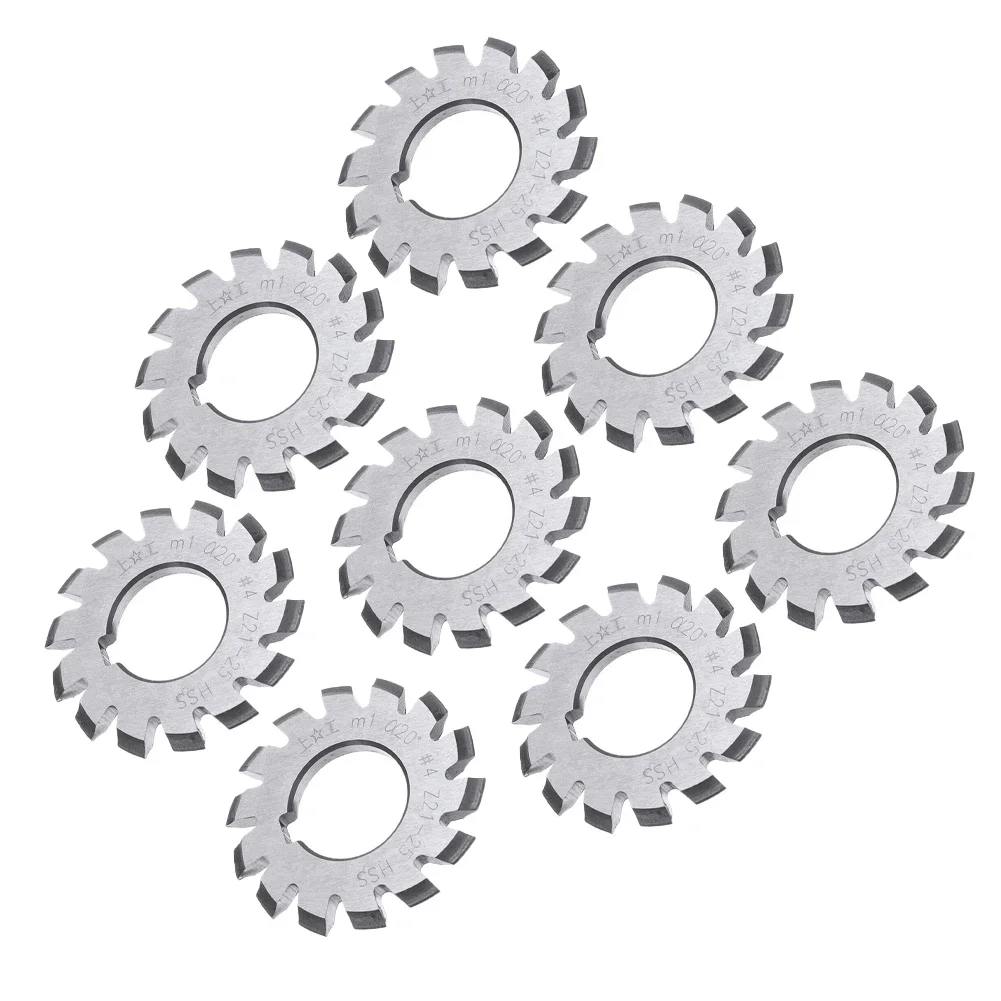 

Milling Solutions Complete Eight Piece HSS M1 Involute Gears Kit with an Industry Standard Pressure Angle of Twenty Degrees