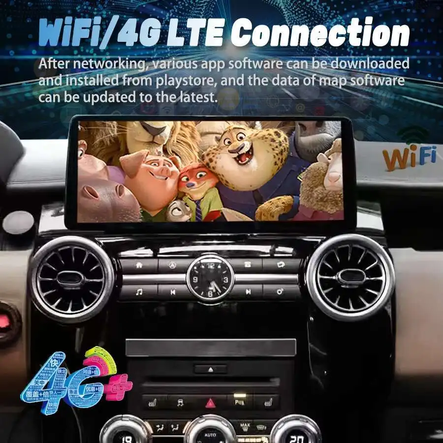12,3-calowe radio samochodowe Android 14 8Core 256 GB z GPS dla Land Rover Discovery 4 2009-2016 Multimedia Stereo DSP 360 Navigation