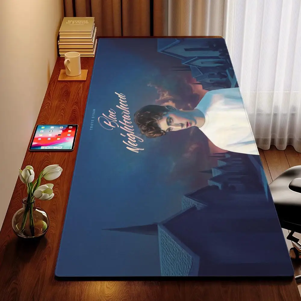 

Troye Sivan Blue Neighbourhood Mouse Pad MouseMat XXL Computer Accessories Large Keyboard Laptop Table Pad The New Product Gamer