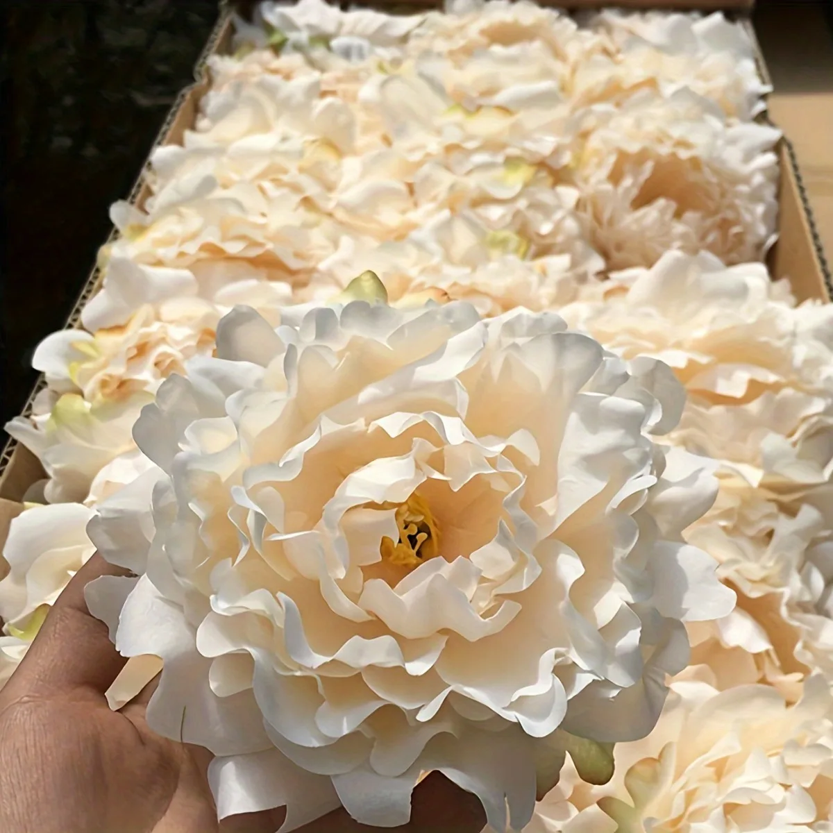 

20Pcs Artificial Peony Flower Heads for Wedding, Home & Garden Decor, DIY Floral Wall Backdrop Accessories, Living Room