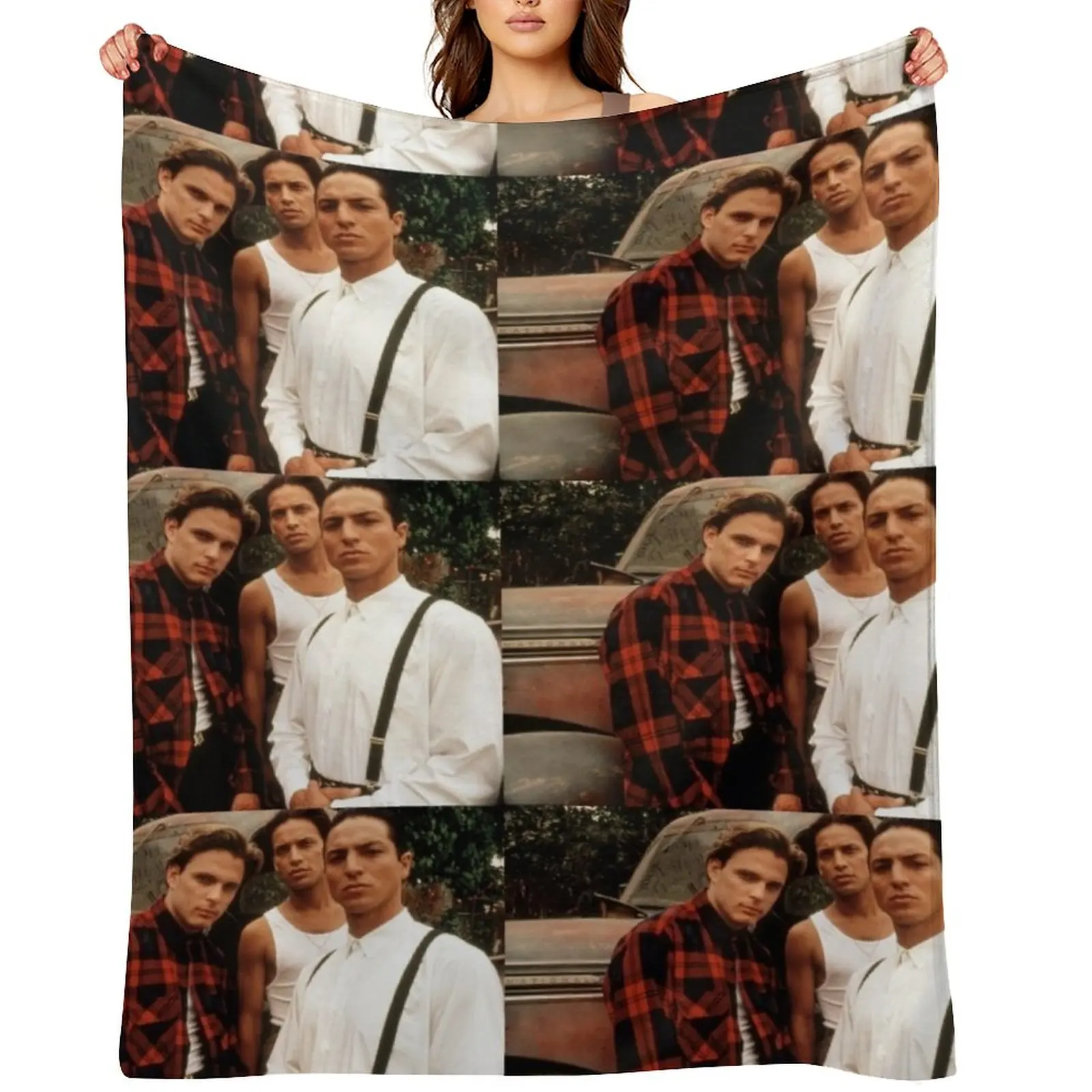 

Blood in, Blood out Throw Blanket Hair Luxury St Plaid on the sofa Sofa Throw Blankets