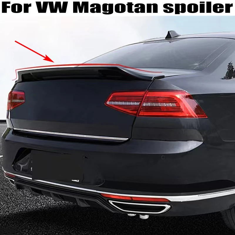 

For Volkswagen VW Magotan Passat B8 Spoiler 2017-2020 High Quality ABS Material Car Rear trunk cover wings spoiler Accessories