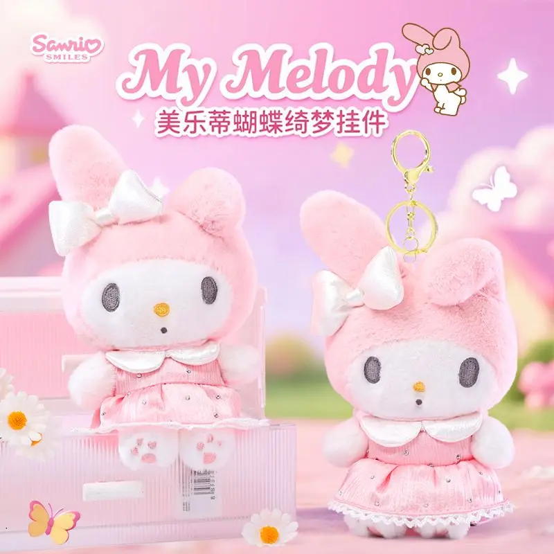 

Official Sanrio Butterfly Melody Plush Keychain, Adorable My Melody Figure Charm, Fashion Backpack Ornament Lovely Gift For Her