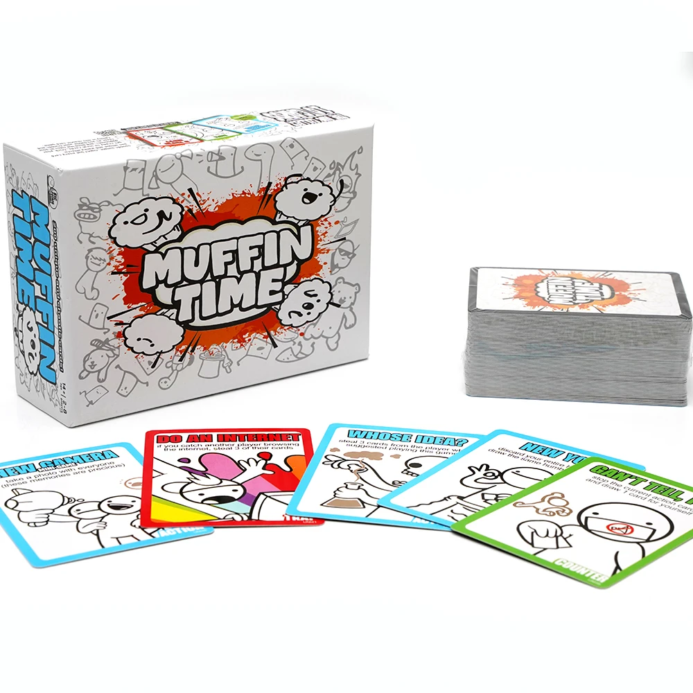 Muffin Time A Very Random Card Game Party Game Game Night 200pcs Unique Cards Quick To Play Suitable For 2 To 8 Player