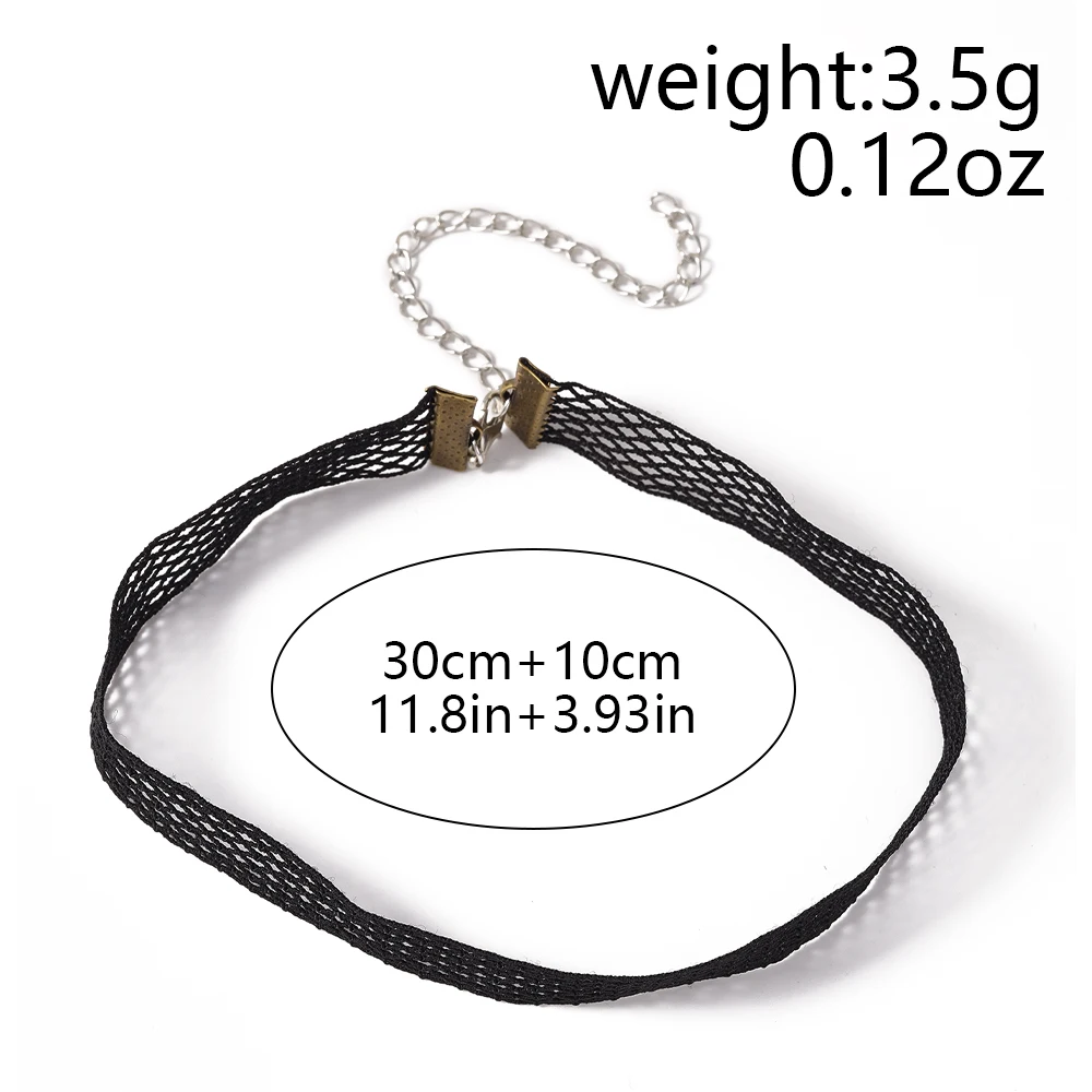 Aihua Neo-Gothic Victoria Kreuz Halskette für Frauen Vintage Ästhetik Grunge Y2K Spitzenhalskette Choker Schmuck Geschenke – Detail 11