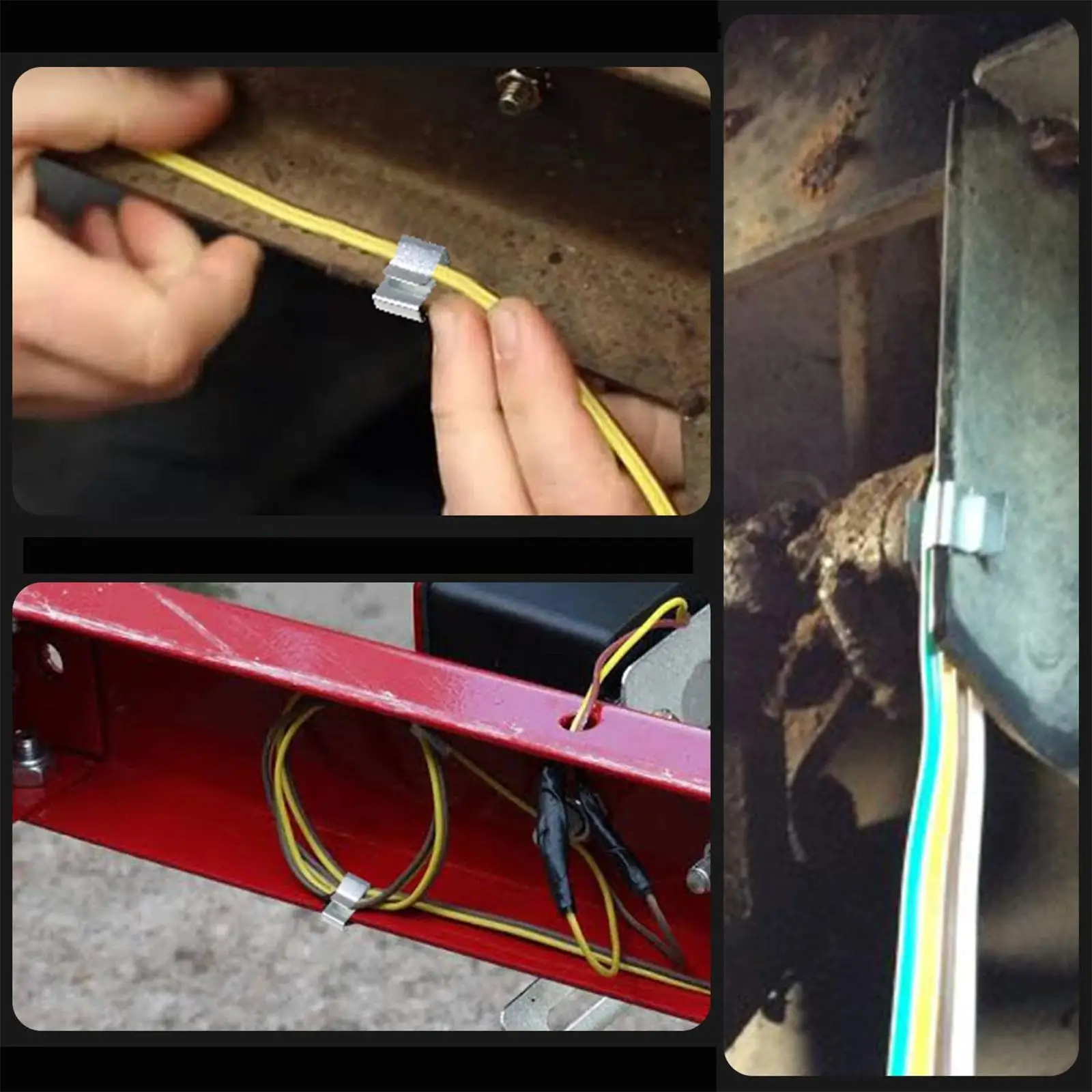 

25x Trailer Frame Wire Clips Easy to Install Durability Portable High Performance Professional Cable Organizer Wires Management