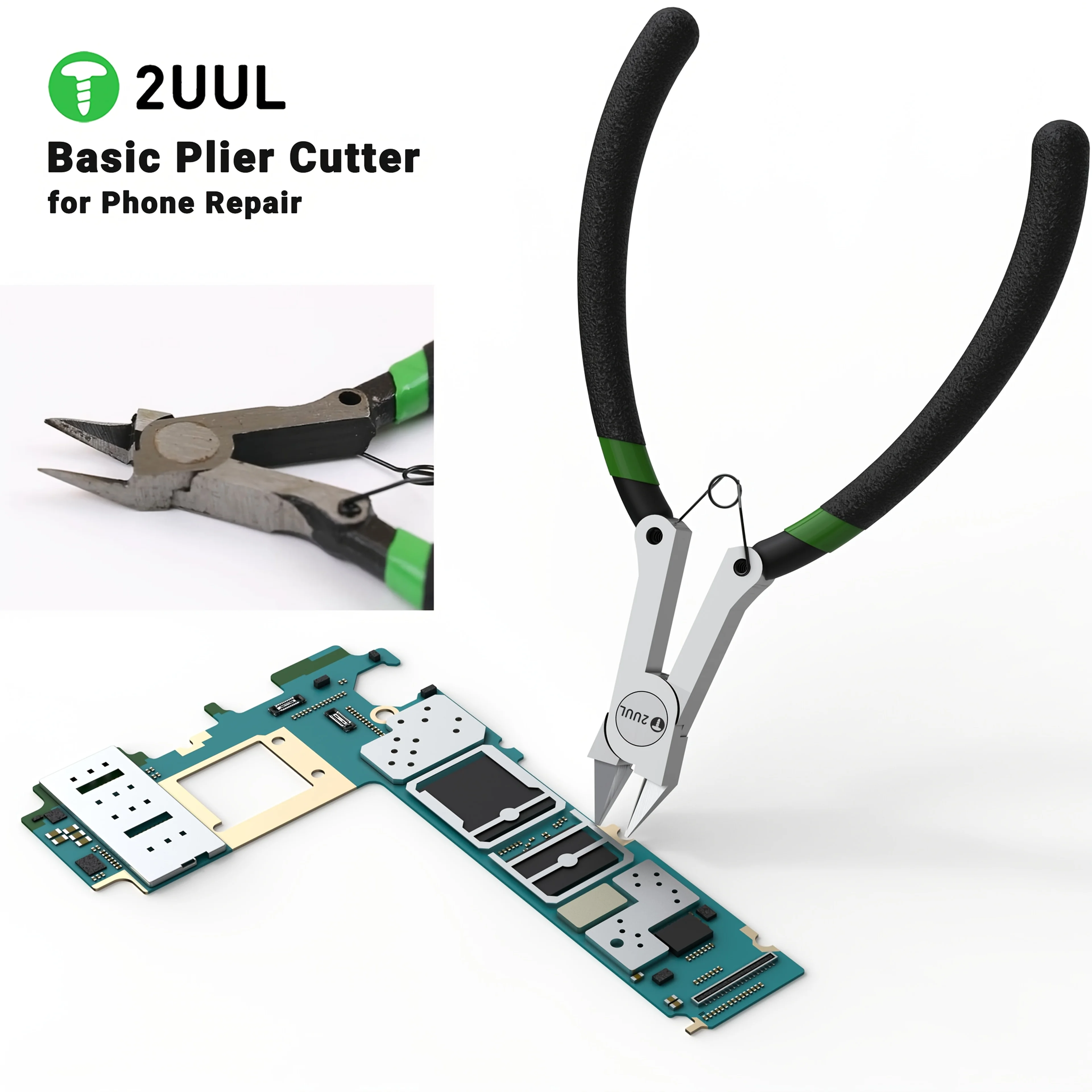 

2UUL DA83 High Precision Diagonal Cutter Sharp Basic Plier Cable Wire Cutter Mainboard Shield Cover Phone Electronic Repair Tool