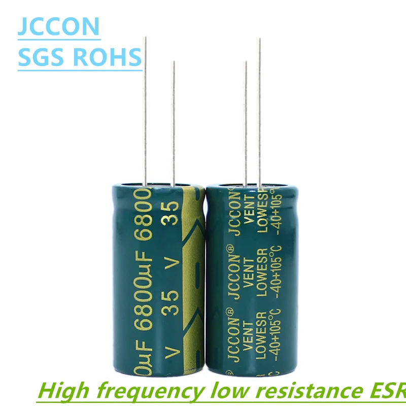 4-50pcs JCCON Capacitor eletrolítico de alumínio 35v 47uf 100uf 220uf 330uf 470uf 680uf 1000uf 1500uf 2200uf 3300uf 4700uf 10000uf