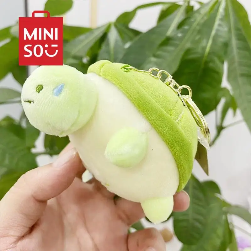 

New MINISO Kawaii Anime Same Funny Little Turtle Pendant Cute Cartoon Toy Doll, Keychain Little Doll Couple's Backpack Ornament