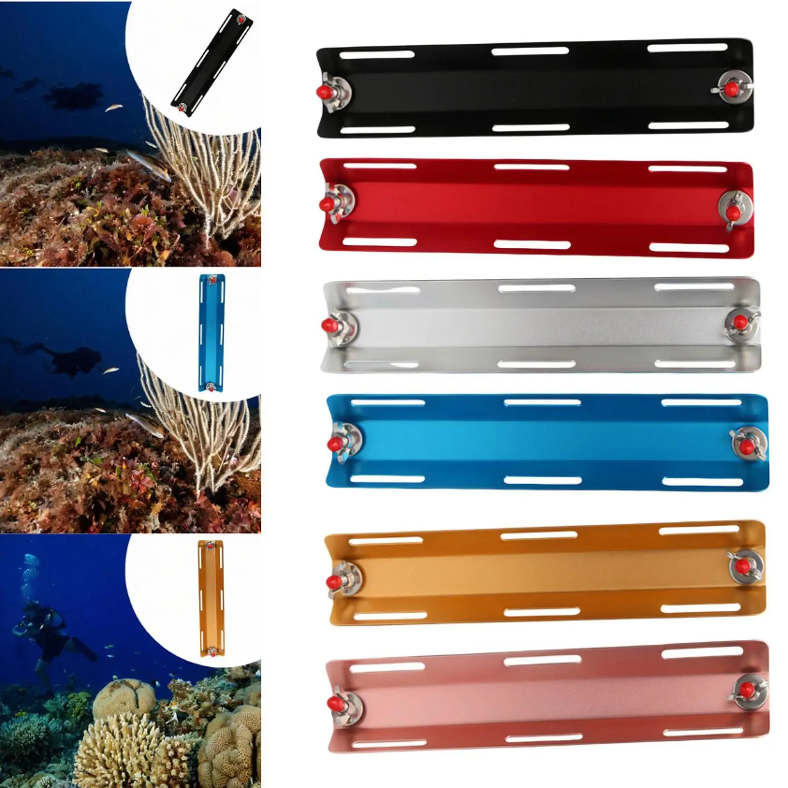 

Scuba Diving Back Frame Gear Parts Lightweight Matt with Screw for Ocean Adventure Water Sports Scuba Diving Backplate Swimming