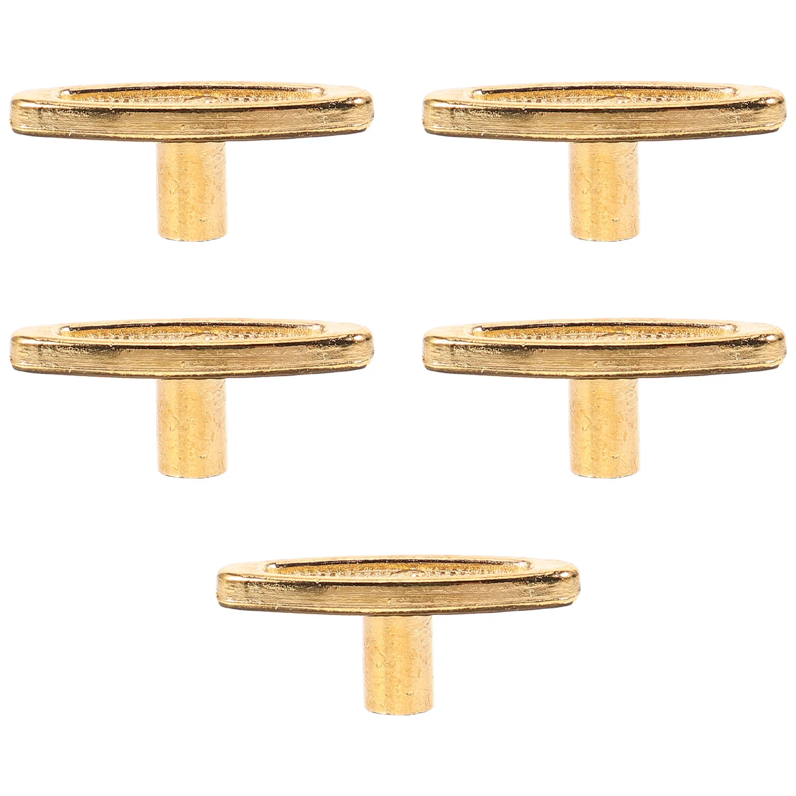 

5 Pcs Music Box Knob Winding Keys Replacement Musical Mechanism Winder Bar Universal Accessories 25x17cm Golden