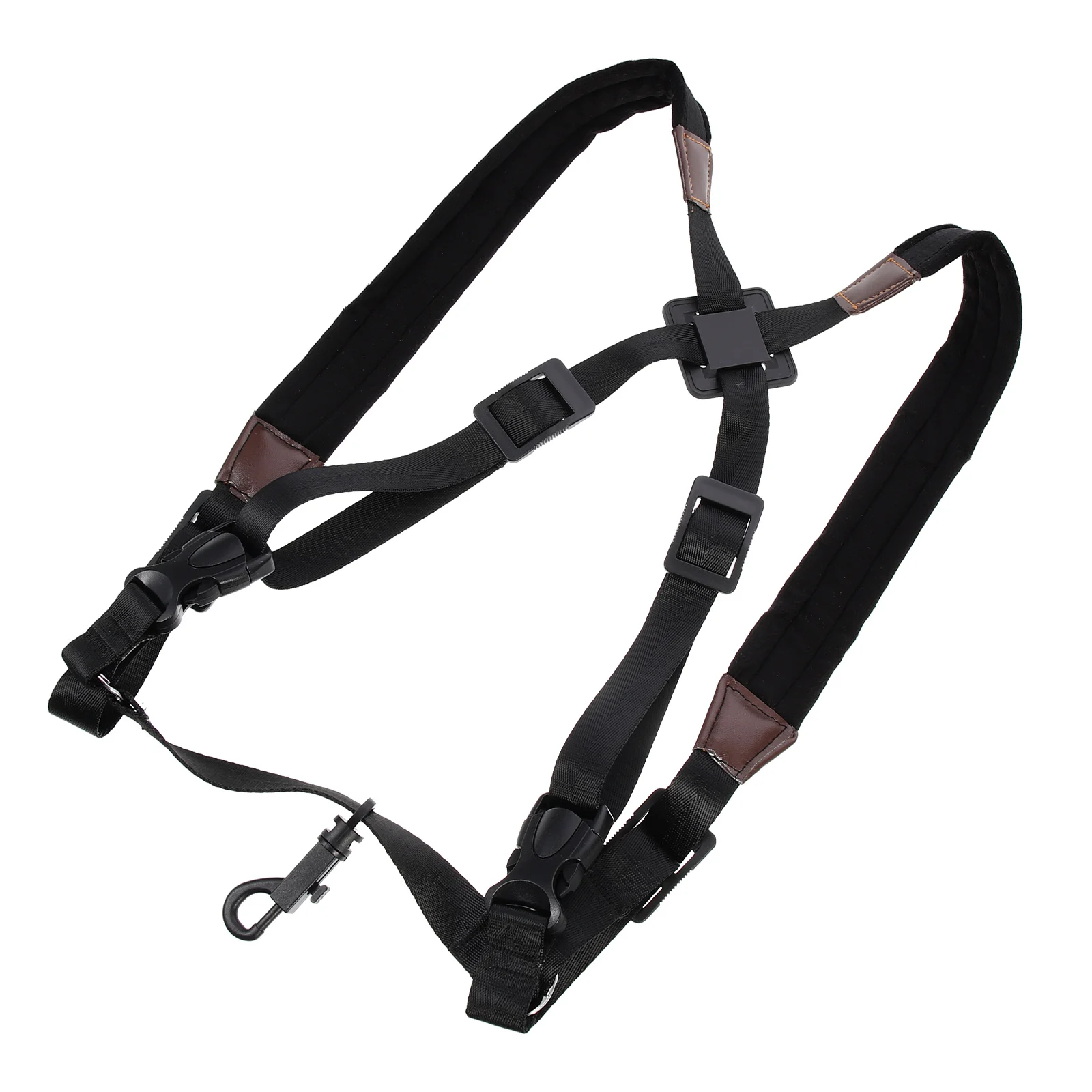 

Saxophone Shoulder Strap Harness Chest Belt Tenor Double Padded Neck Adjustable
