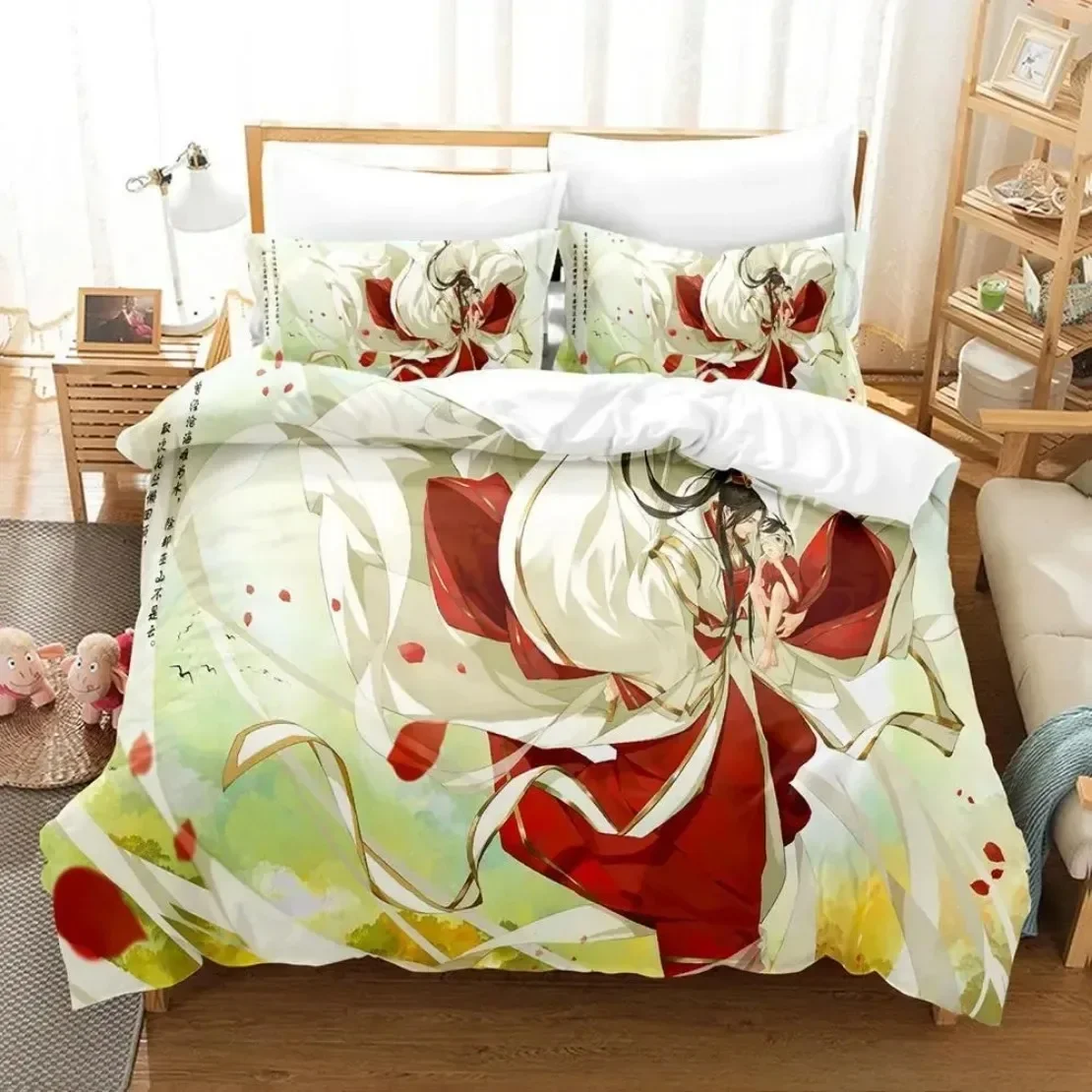 Heaven official’s blessing Duvet Cover Heaven official’s blessing Bedding Set Comfortable Bed Single Double Bed Full Size Anime