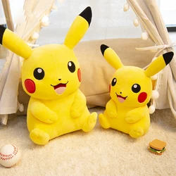 Pokemon Kawaii Pikachu Stuffed Toys Cartoon & Cute Plush Dolls Throw Pillow Birthday Gift  For Kids Friends Boys Home Decoration