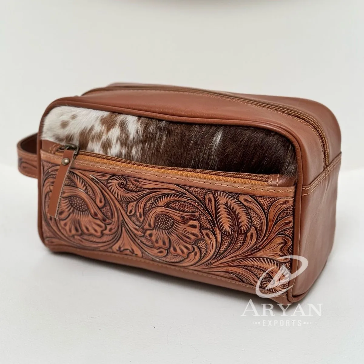 

New Cowhide Fashion Cosmetics Storage Box Hot Sale Jewelry Bag, Dresser Bathroom Storage Box