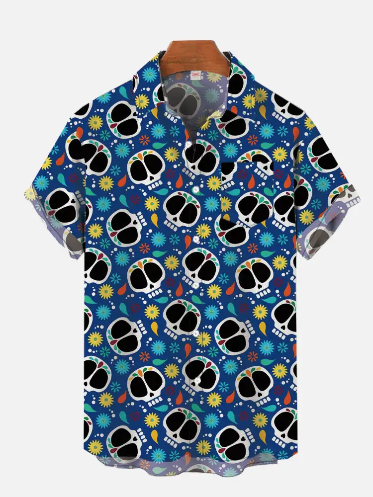 2024 Cute Cartoon Graphic 3d Print Shirts For Men Fashion Hawaiian Shirt Beach Blouses Short Sleeve Vocation Lapel Shirt Boy