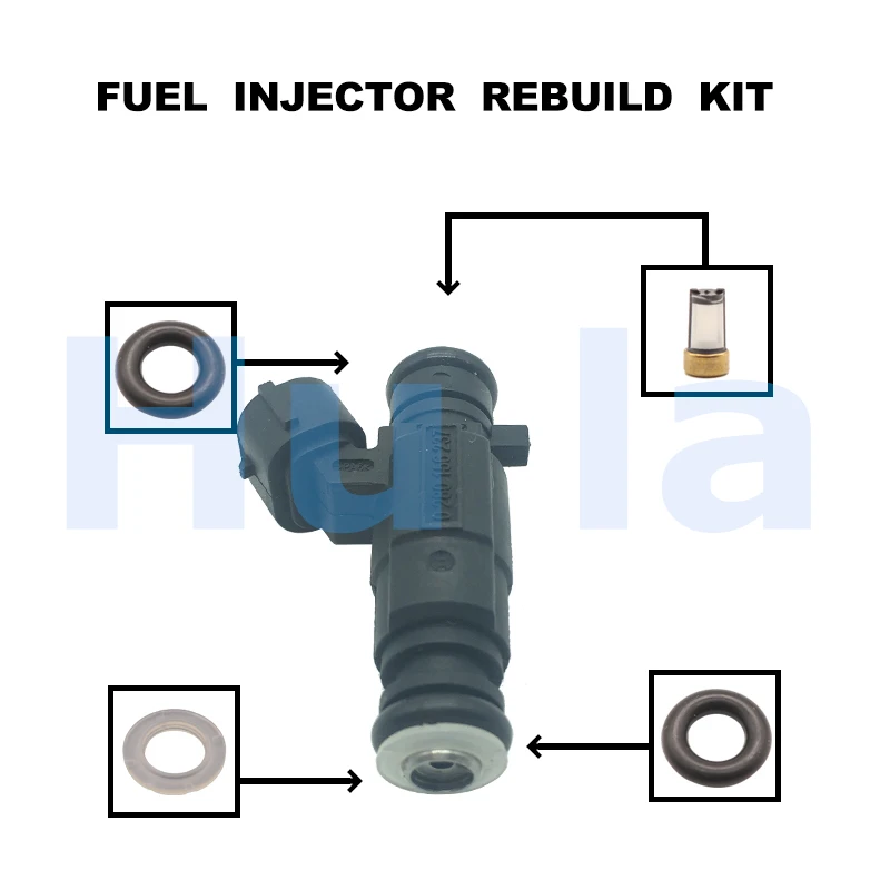 Fuel injector O-Ring Kit Seals Filters for 1990-2015 Volkswagen SANTANA 3000 passat B5 2.0L 0280156237