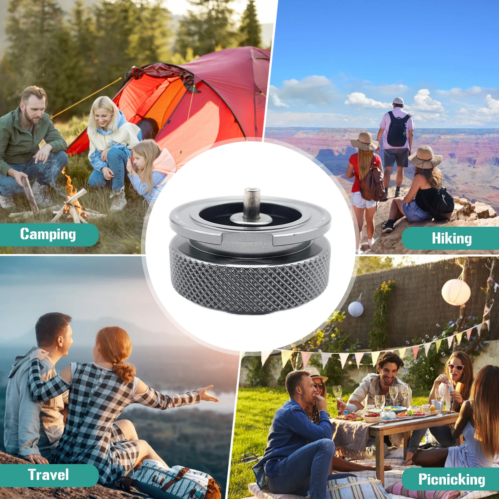 كاسيت إلى موصل خزان الغاز المسطح العملي كاسيت خزانات الغاز محول كاسيت موقد محولات التخييم الملحقات