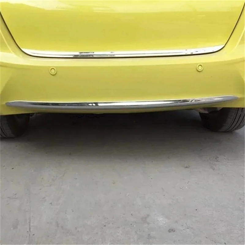 

WELKINRY For Honda Fit Jazz GK 3rd Generation 2014-2017 ABS Chrome Car Tail Rear Box Liftgate Back Door Lid Bumper Cover Trim