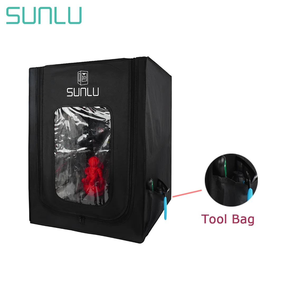 3D Printer Enclosure SUNLU 65*55*75cm Good Insulation Effect for Ender-3/3 Pro/V2 Other 235*235mm Hot Bed Printer Easy Install