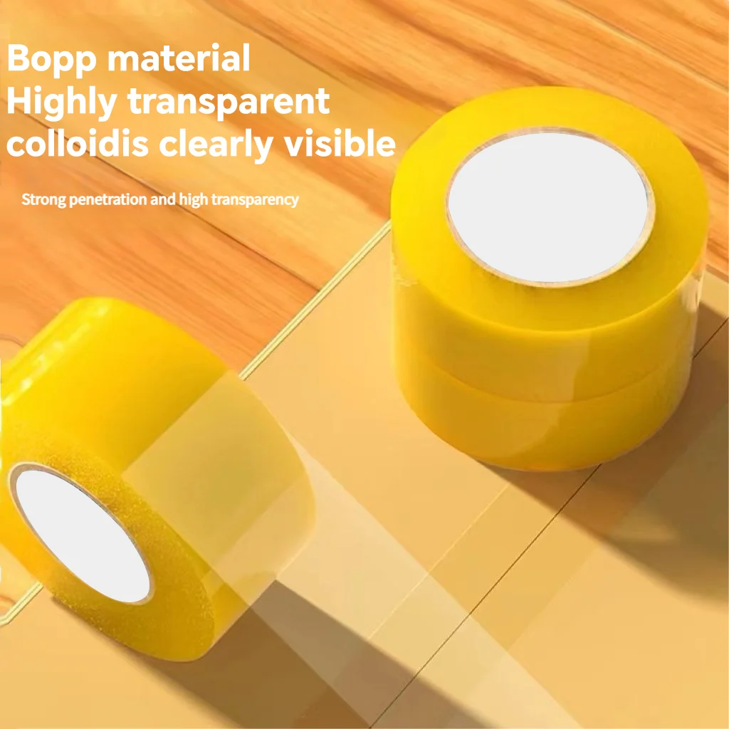 

Упаковочная лента Прозрачная упаковочная лента Транспортировочная лента для переезда, доставки, офисных транспортировочных коробок