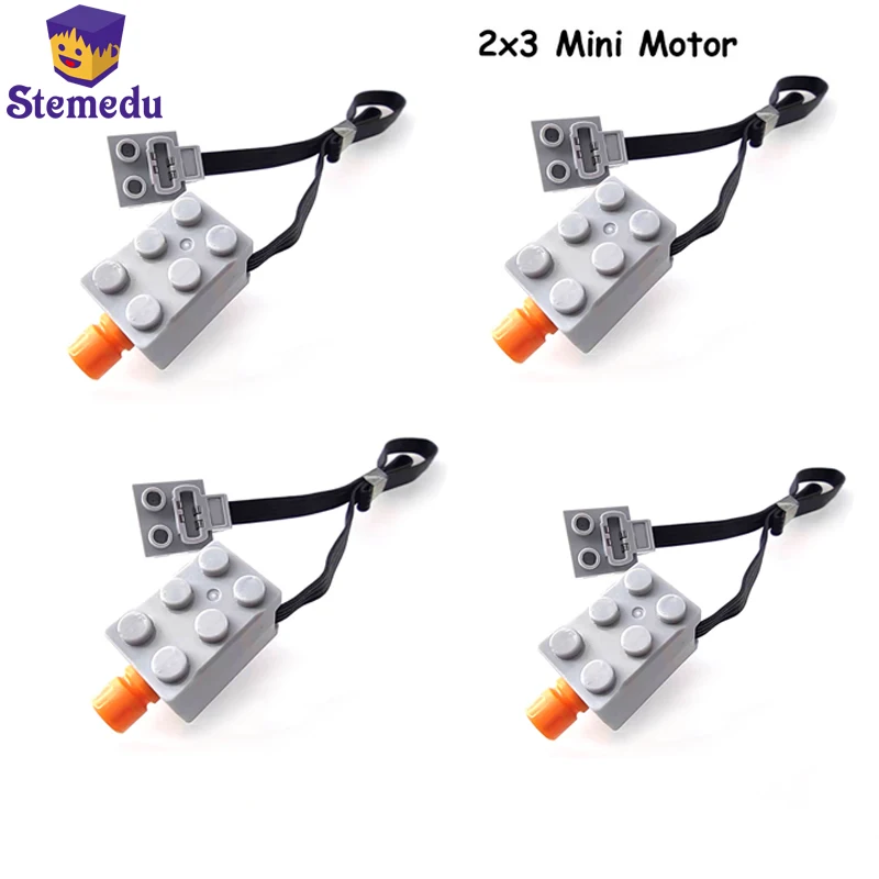 2x3 Micro Mini Motor 43362c01 2986 Tech MOC Customized Parts Compatible with Legoeds Building Blocks Power Functions