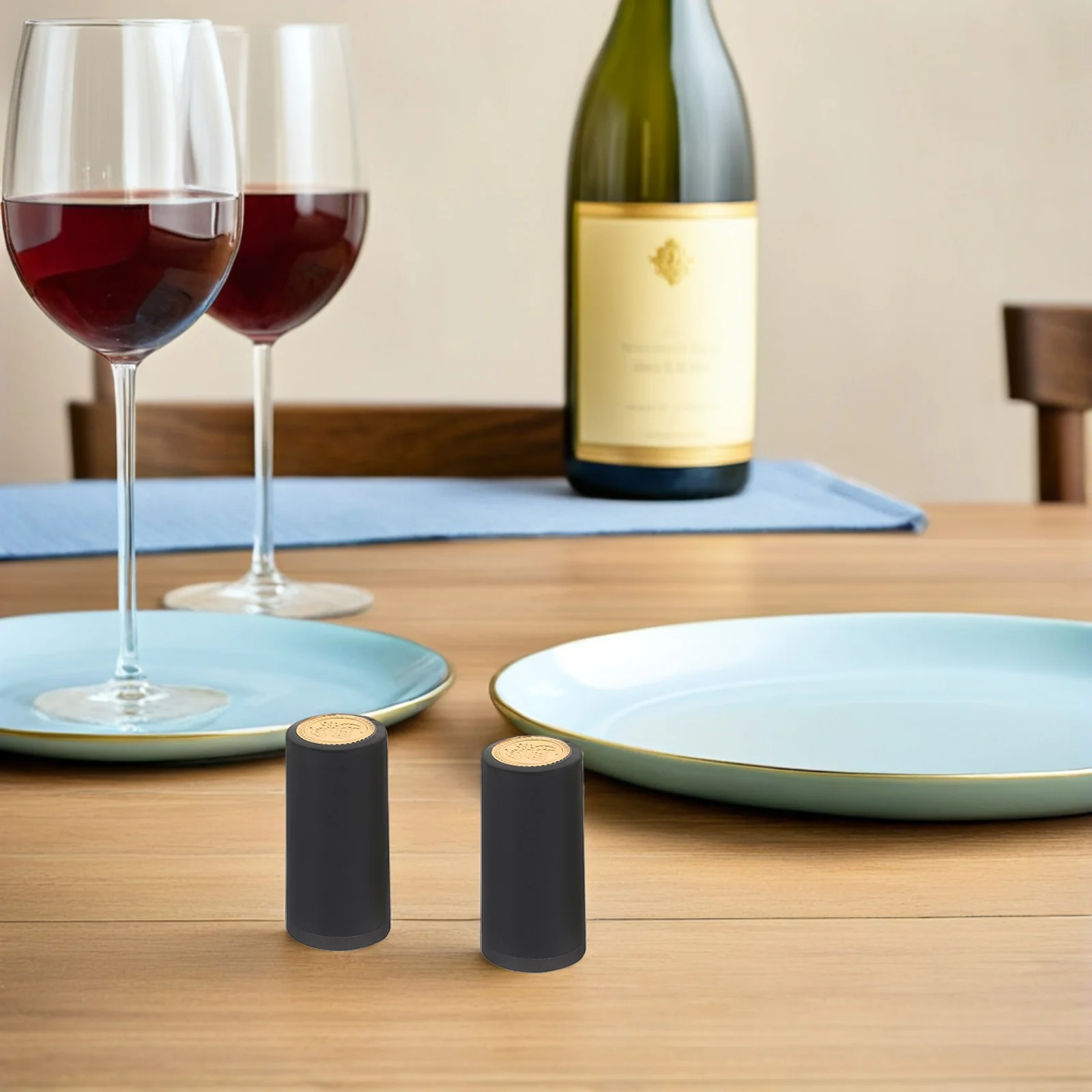 

180 Pcs Heat Shrink Wrap Sleeves Bottle Caps Wraps Beverage Stopper Sealer PVC End Film