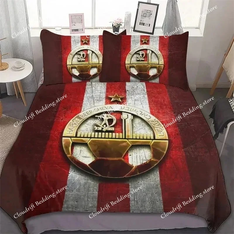 Hapoel Beer Sheva Bedding Set,Duvet Cover Comforter Bed Set Quilt Cover Pillowcase,King Queen Twin Size Boys Girls Adultse029