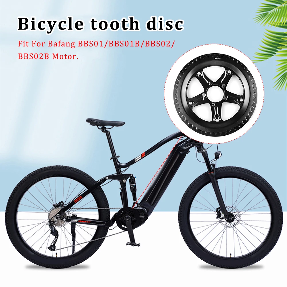 

for Bafang BBS01B BBS02B E-Bike Mid Motor Chain Wheel Chainring 44T 46T 48T 52T Electric Bicycle Conversions Chain Wheel
