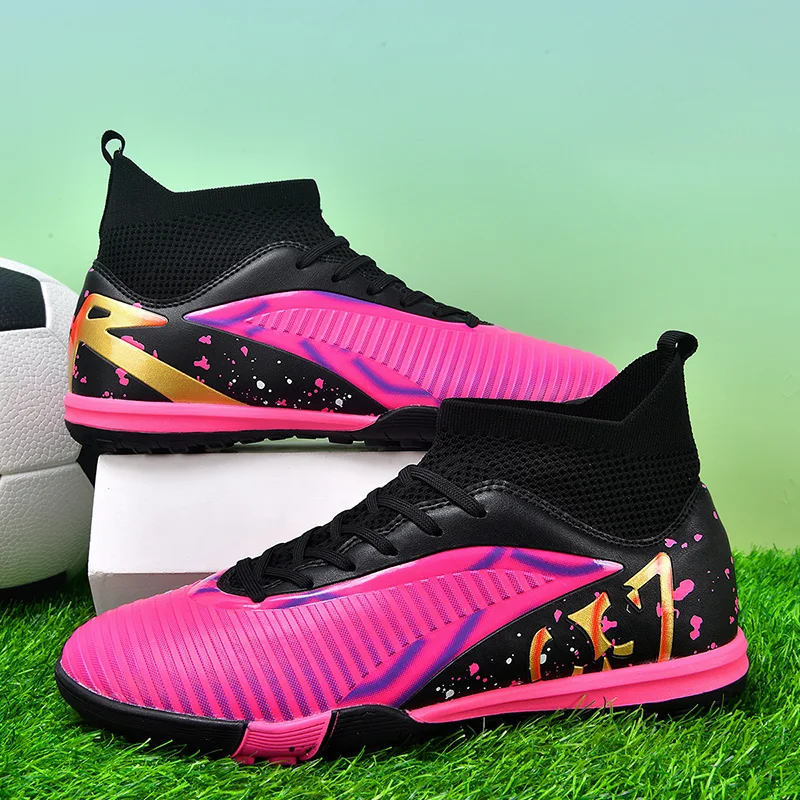 Hot Selling Outdoor High-quality Adult Football Shoes Shock-absorbing Rebound Versatile Nail Shoes Comfortable Soft Sports Shoes