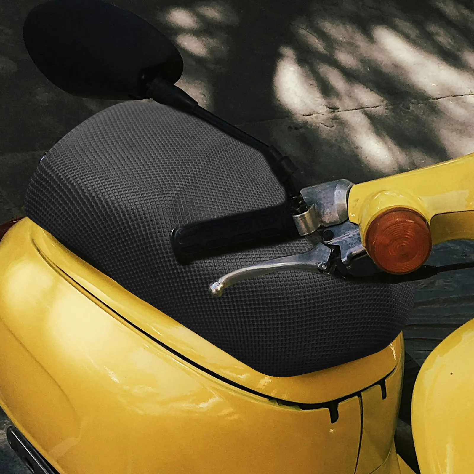 

Motorcycle Seat Cover Electric Scooter Cushion 3D Insulated XL Black Sunscreen Pad protector Non Slip Durability Heat Resistant