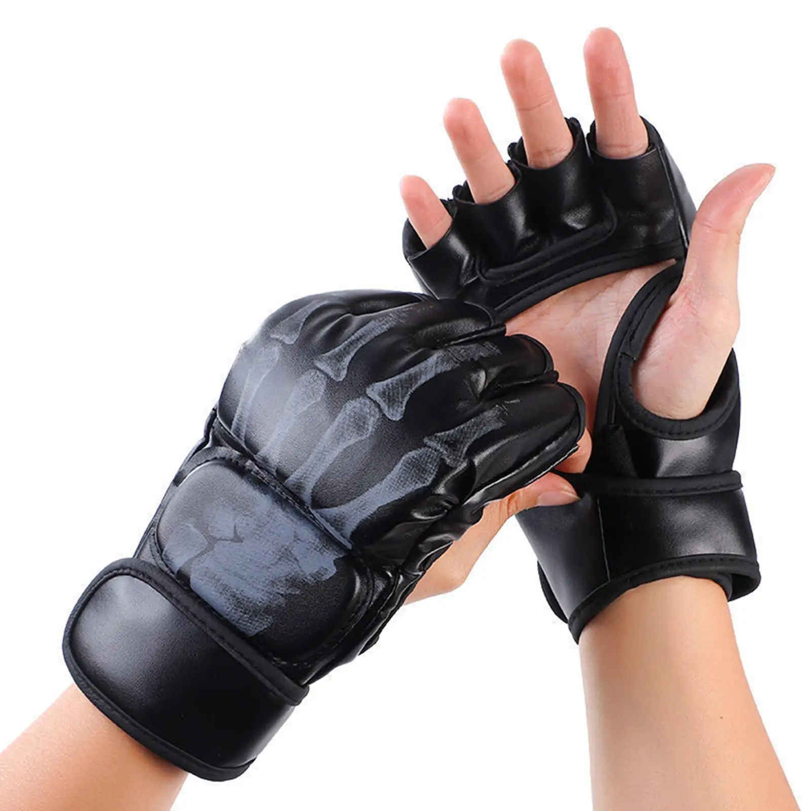 Boxing Gloves Protective Gear Protector Open Palm for Youth Adults Grappling Fitness Punching Heavy Bag Karate Fighting