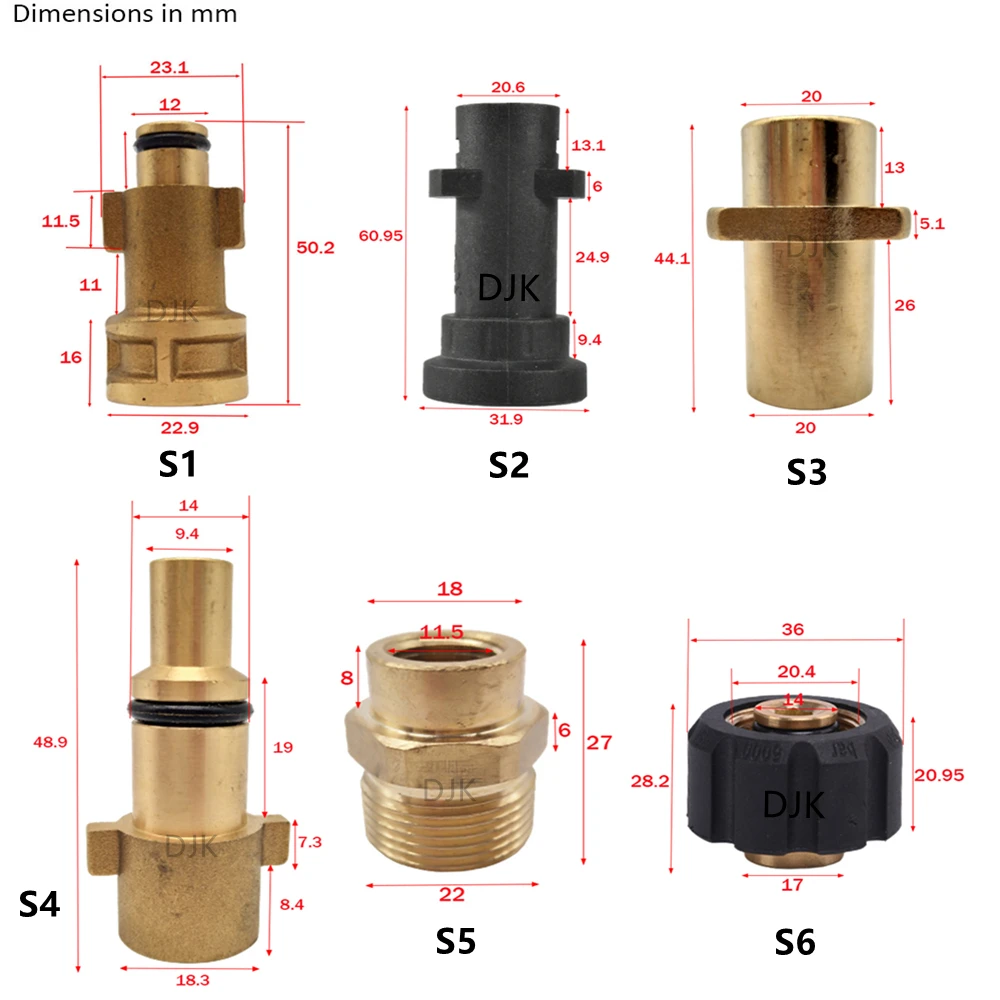 Pressure Washer Male Adapter G1/4\