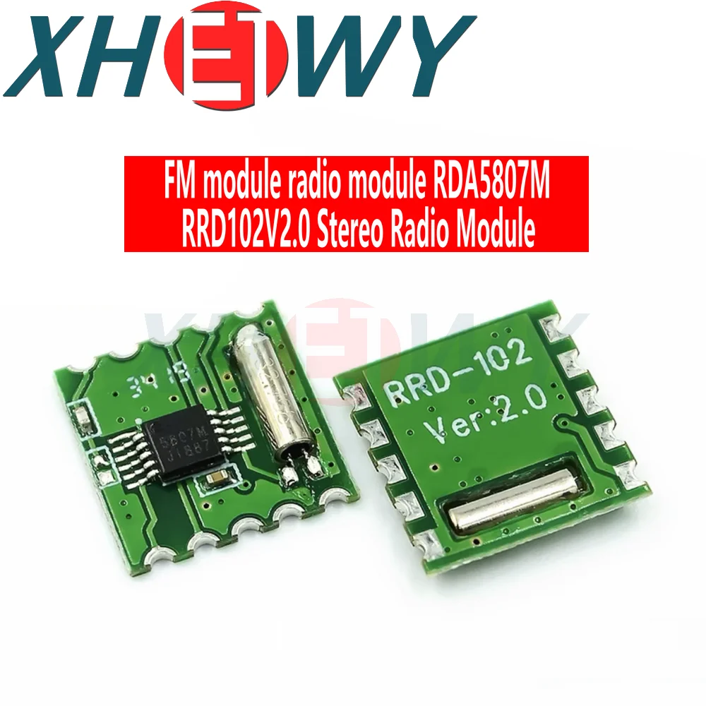 FM โมดูลวิทยุสเตอริโอ RDA5807M โมดูลไร้สาย RRD-102V2.0