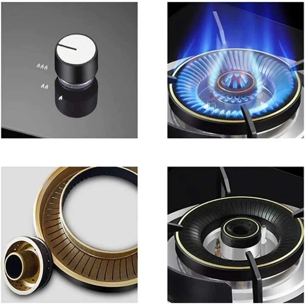 Gas cooktop Desktop Burners Gas Hob Desktop Gas Hob/Built-in Hob,Propane/Natural Gas Cooker Gas Stove LPG/NG Dual Fuel Stainless