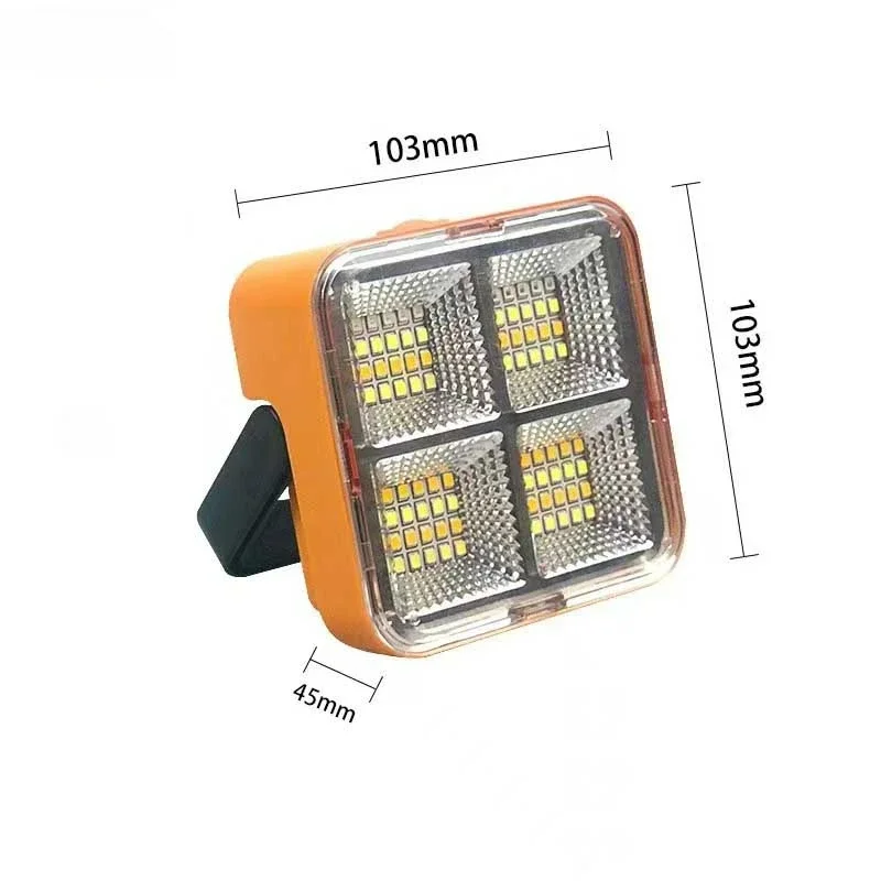 LED 50W Solar Floodlight Rechargeable Waterproof Emergency Lighting Suitable for Outdoor Camping Portable Searchlights