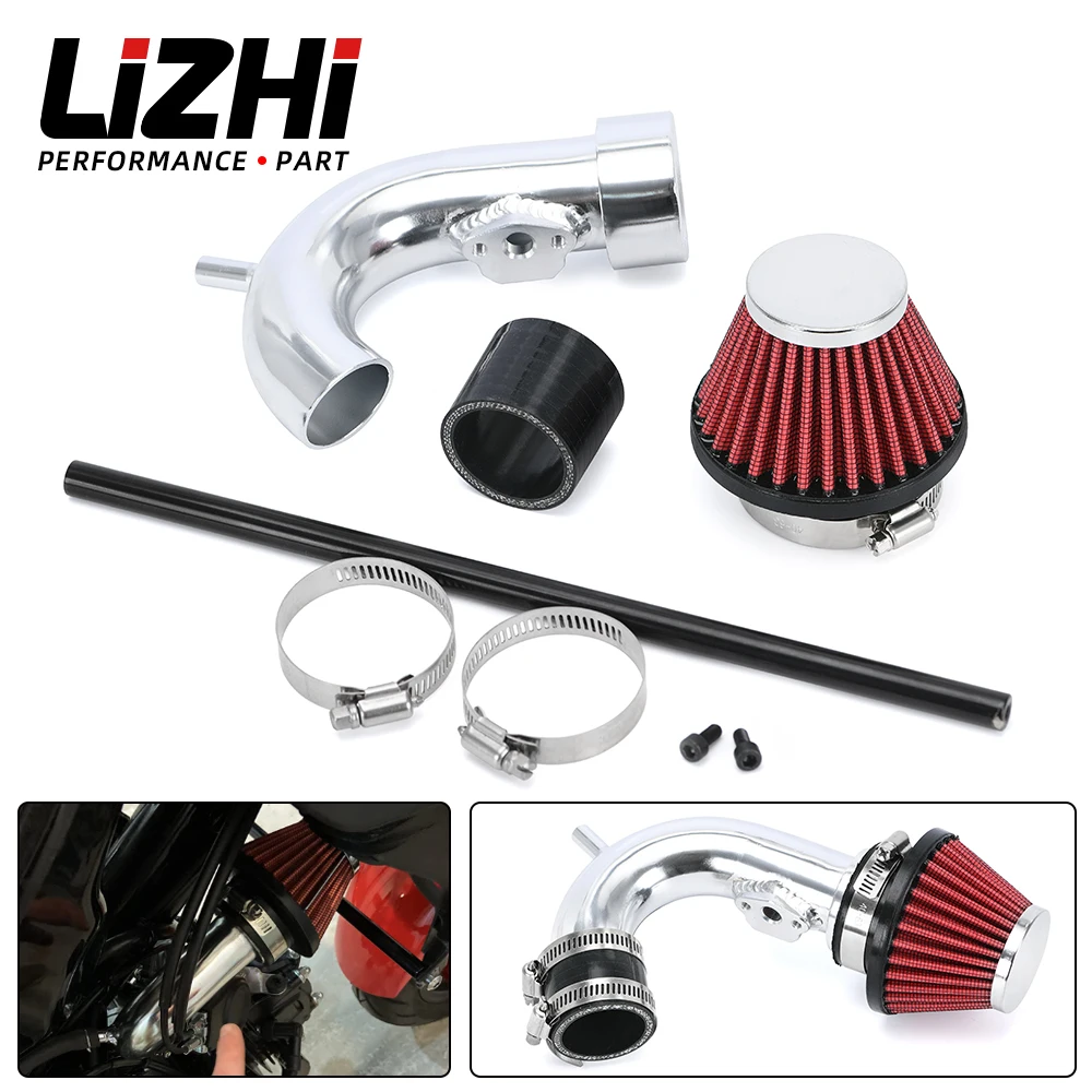 

Air Filter Air Intake System For 14-20 Honda Grom 125 MSX125 With Fairing Support Rod / Clamp / Silicone Intake Coupler