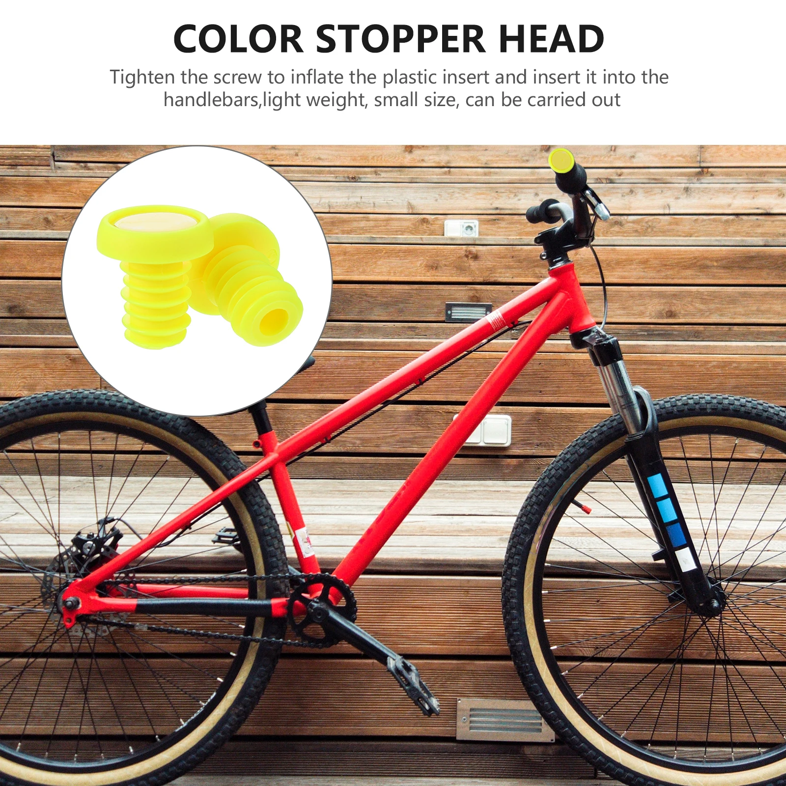 

Colorful Bar End Plug Handlebar Cap Bike Accessories Durable Lightweight Replacement For Grips Covers Cycling