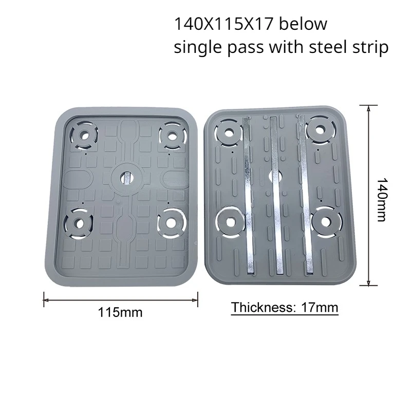 5pcs140x115x17mm Nanxing EXCITECH Anderson Homag PTP 160 CNC Machining Center Part Vacuum Suction Cup Rubber Pad Block