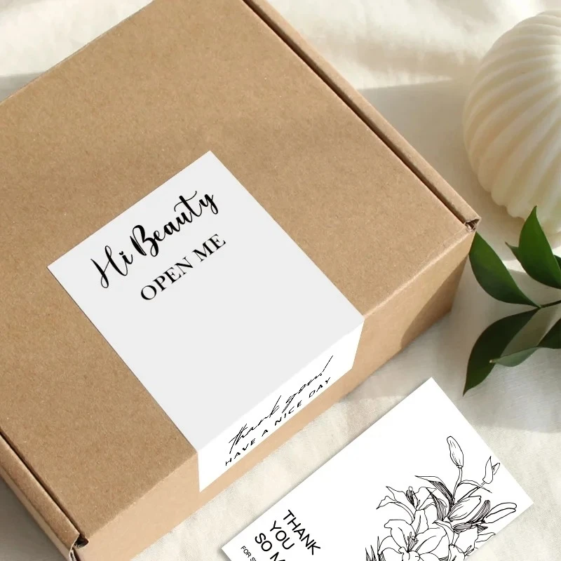 500PCS Custom Stickers and Customized Logos Wedding Birthday Baptism Stickers Design Your Own Logo Stickers Personalize Stickers