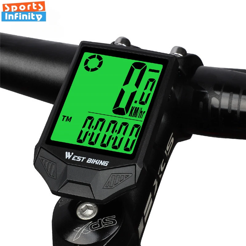 Bicycle Computer Wireless MTB Road Bike Odometer Waterproof Backlight Cycling Speedometer LED Rate Stopwatch Bike Accessories