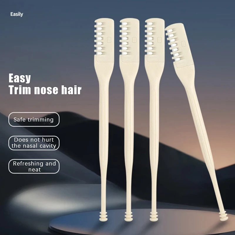 10 Pz Naso di Rimozione Dei Capelli 360 Rotante Nasale Clippers Naso Trimmer Per Le Donne Degli Uomini Manuale Double Sided Lama Naso Trimme capelli
