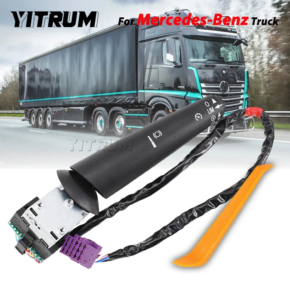 

YITRUM For Mercedes-Benz Actros/Antos/Arocs/Axor Multi-function Cruise Control Lever Switch LIM Speed Limit Headlamp Coloum