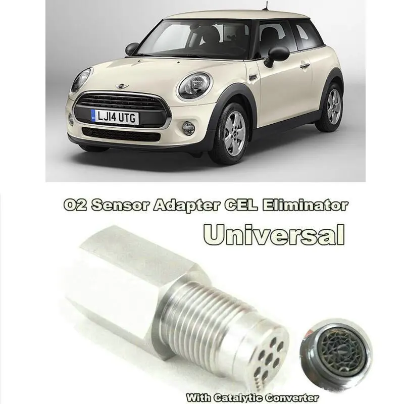 O2 sensor adapter cel eliminator with catalytic converter For mini cooper R50 R53 R56 F55 F56 F54 R60 R57 R58 R61 R59 accessorie