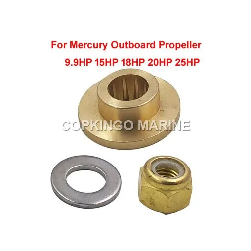 Boat Propeller Hardware Kit for Mercury Outboard Propeller 6HP-15HP 9.9HP-25HP 25HP-70HP Thrust Washer/Spacer/Nut/Cotter Pin