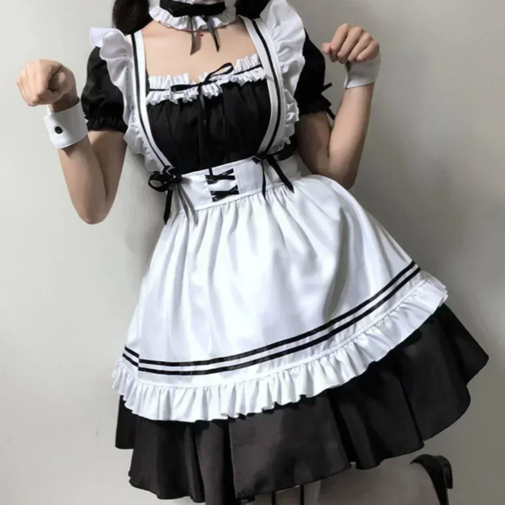 Maid Cosplay Costume Cute Lolita Maid Costumes Girls Women Lovely Costume Animation Show Japan Outfit Dress Plus Size Lolita